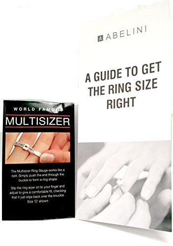 Ring Size Gauge with Guide & UK Ring Sizer/Measure For Men and Women UK Sizes A-Z+9