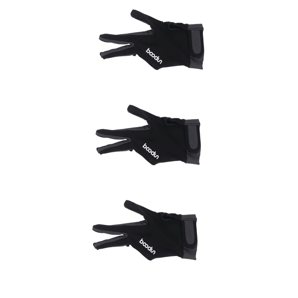 INOOMP 2 Pièces Gants De Billard Gants sans Doigts 3 Doigts Gant De Billard Accessoire À Trois Doigts Gant De Billard Gris Foncé Billard Billard Hommes Et Femmes Gant De Queue De Billard