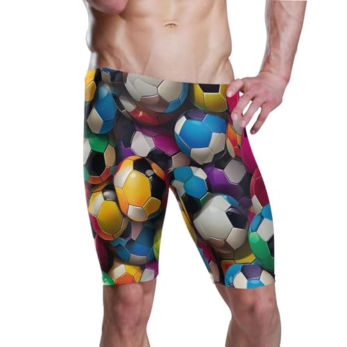 UMIRIKO Football Soccer Men's Swim Jammers Swimsuit M B0400169