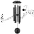 ASTARIN Outdoor Memorial Wind Chimes, 36 in with 6 Heavy Tubes, Deep Tone for Garden Hanging Decor, Sympathy Gifts. Black