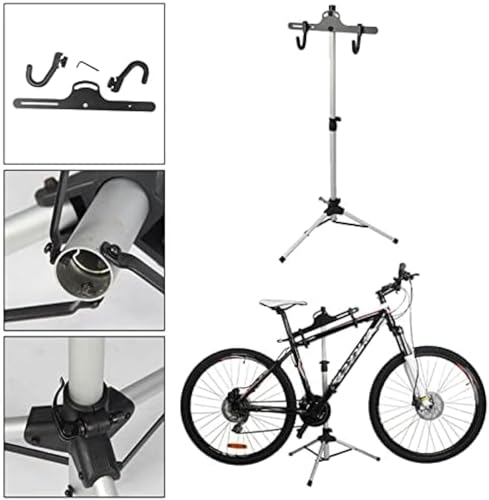 Soporte de reparación de bicicletas, soporte ligero de aleación de aluminio ajustable para mantenimiento de bicicletas de montaña y carretera
