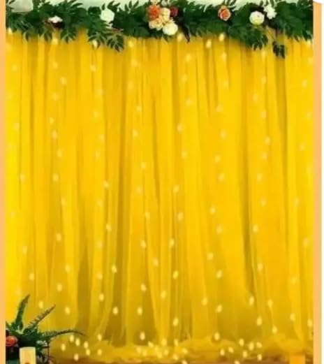 Decoration Hub White Net Curtain Cloth Backdrop and Led Fairy Lights Combo for Birthdays, Christmas, Anniversary, Baby Shower, Wedding Party-6 Items(A124 (B0DC592YMC) Amazon Price History, Amazon Price Tracker