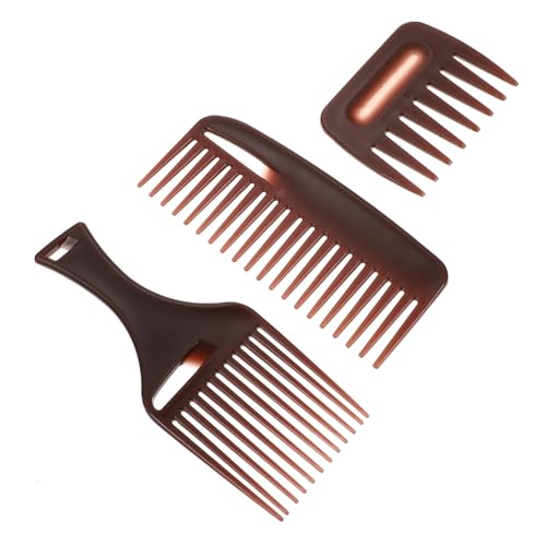 Didiseaon 3 piezas Peine de Peluquería para Peinado Dientes Anchos Masajeadores Set para Salón y Cuidado Diario del Cabello