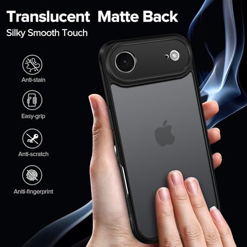 Image of ivoler 3-in-1 Case for iPhone Air 6.5 inch, Matte Black