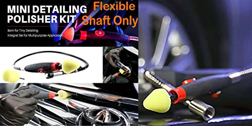 Image of DIY Crafts 1x, Flexible Shaft Big Hle, Flex Shaft Rotary Tool Attachment with Comfort Grip Long Cable Engraver Polisher Mini Ser - Ideal for Detail Metal Engraving (1x, Flexible Shaft Big Hle)