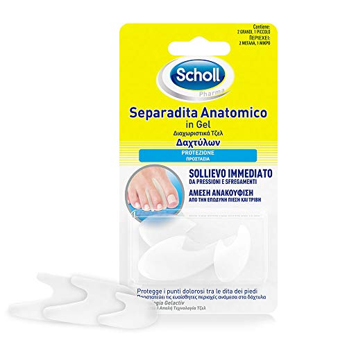 Scholl Separadita Anatomico in Gel, 3 Separadita