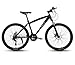 24インチ 26インチ 大人用スピードマウンテンバイク 自転車 ダブルディスクブレーキ オフロード 男女兼用 学生用 衝撃吸収自転車 (ブラック,26インチ 27段変速 )