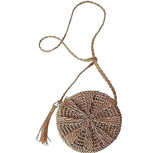 Straw Crossbody Shoulder Bag Beach Tassels Crochet Messenger Handbag Purse For Women Girls2