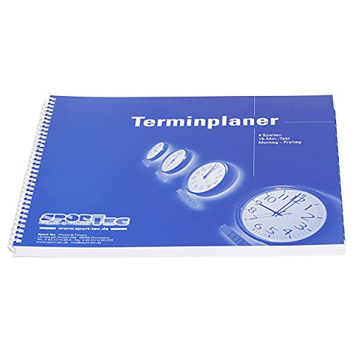 TherapiePlaner - Terminbuch für Praxis & Therapie, 4 Spalten, 15 Min Takt, Wochenübersicht Mo.-Fr., 30x30 cm