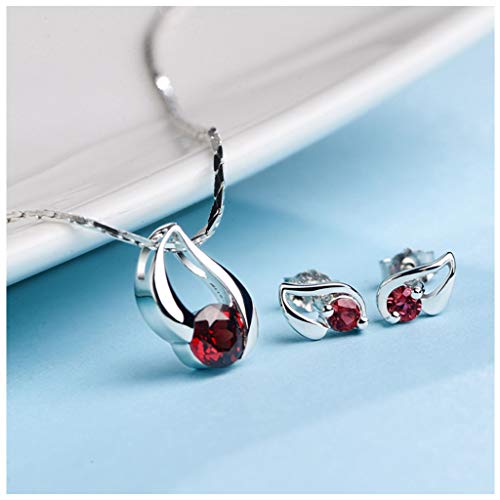 Collier et boucles d'oreilles en améthyste pour femmes, parure bijoux argent 925