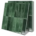 10 Sheets Upgraded Thicker Design Subway Tile Peel and Stick Backsplash,12”×12”Self Adhesive Wall Tiles Stick on Back Splash for Kitchen,Bathroom,Camper(Forest Green)