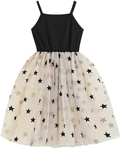 GSVIBK Baby Girls Tutu Dress Sleeveless Toddler Cotton Tulle Skirt Princess Party Prom Dresses