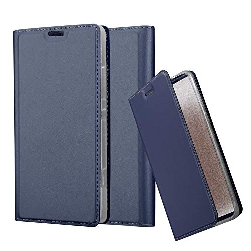 cadorabo Coque pour Sony Xperia SP en Classy Bleu FONCÉ - Housse Protection avec Fermoire Magnétique, Stand Horizontal et Fente Carte - Portefeuille Etui Poche Folio Case Cover