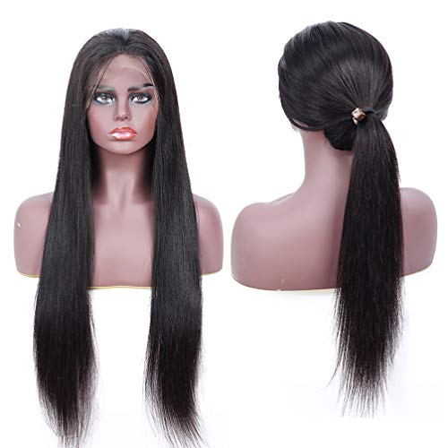 image for Aliabc 13X4 Lace Front Human Hair Wigs Pre Plucked Brazilian Straight 