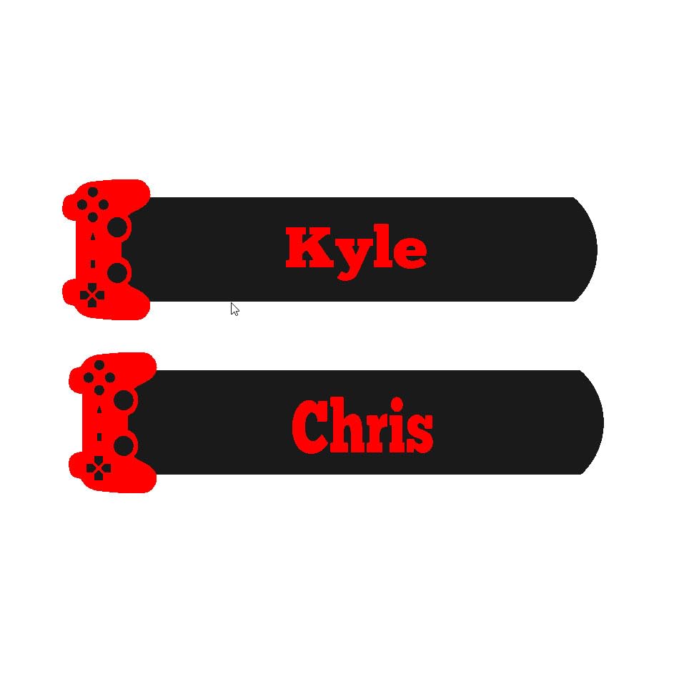 Personalised Gaming Controller Bookmark, 15cm, Biodegradable PLA (Pack of 2)