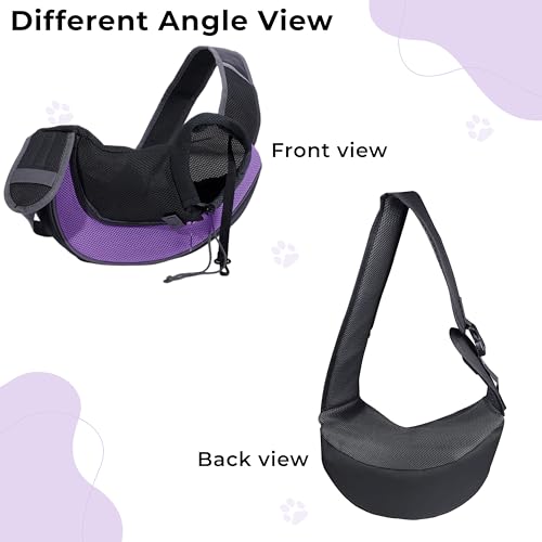 Image of Kraptick Pet Sling Bag, Dog Sling Bag, Cat Sling Carrier, Sling Bag Carrier for Dogs Cats, Pet Travel Pouch with Single Shoulder Pet Bag, Pet Carrier (MFP835)