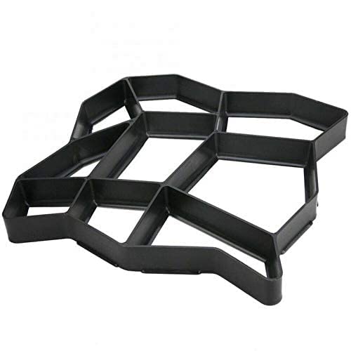 FING Garden Stone Walk Maker Mould DIY Pavement Concrete Mold Driveway Paving Brick Patio Mold_Black-image-17