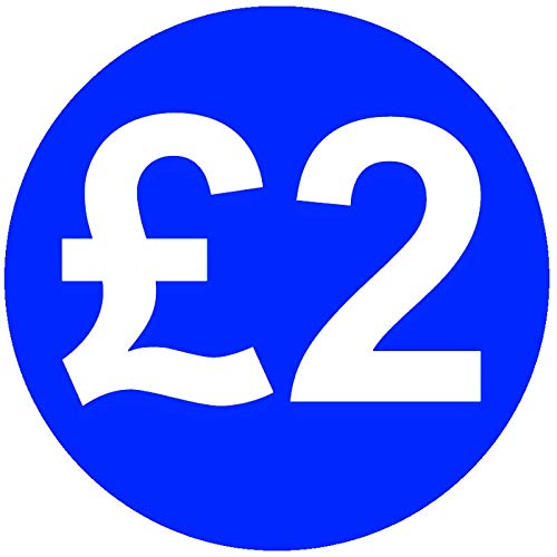 30mm Price Stickers Pack of 500 - Bright Blue - £2