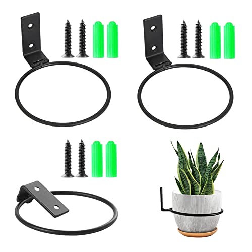 Zhongtou 3 Stück Blumentopf Wandhalterung 15cm Rund Faltbar...