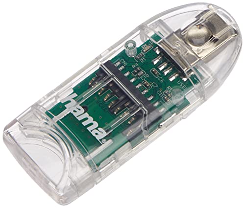 Hama Multi-Kartenleser 8in1 (u.a. microSD/SDHC, SD/SDHC, MMC, USB 2.0), transparent