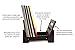 ZonsWorld Vinyl Record Holder Storage - Display Up To 50 Albums, Fits 12” Records or LPs - Music Record Storage and Organizer - Dark Brown Bamboo
