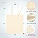 Phicorn Plain Canvas Tote Bags – 2-Pack Medium 15