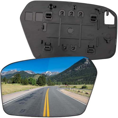 Image of Driver Side Mirror Replacement for Ford Fusion 2006 2007 2008 2009 2010, for Mercury Milan 2006 2007 2008 2009 2010 - Left Side Mirror Glass, Rear View Mirrors Glass