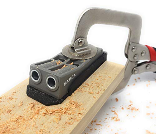 Massca Pocket Hole Jig. Perfect for Joinery Woodworking DIY Carpentry Projects. (Jig only)