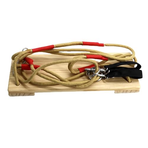 Gungtj Chaise Balançoire en Bois - Balancelle pour Les avec Une Corde d'ajustement en Hauteur | Équipement Sportif Grande Capacité pour Adolescents Filles Garçons Adultes