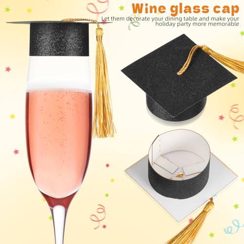 Bouchons de bouteille de vin de diplôme Cabilock 10 chapeaux noirs
