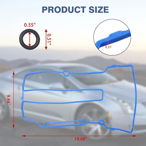 Image of Valve Cover Gasket Set Compatible with Chevy Cadillac Buick Vehicle 2011-2016 Cruze 2012-2019 Sonic 2015-2019 Trax 2011-2015 Volt 2013-2020 Encore 2014-2016 ELR, Replace#VS50807R