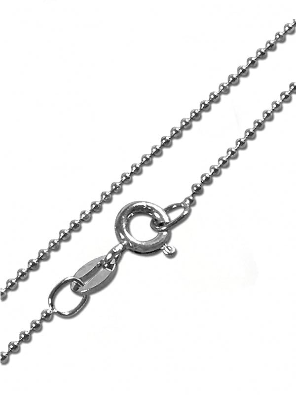 Collier chaîne boule argent sterling 925 haut de gamme maille robuste et éclat durable - 7