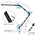 Desk Lamp with Clamp | Swing Arm Desk Light | Eye Caring Table Lamp, Dimmable, 5 Color Modes, Memory, Timer | Modern Architect Desk Lamps for Home Office Study Work Task Drafting Workbench