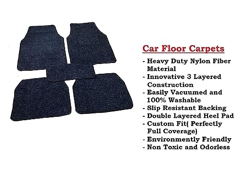 Image of Vocado Carpet Black Car Floor /Foot Mats for Ford Ecosport 2018
