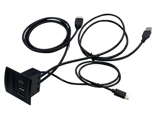 N-BOX JF5 JF6 純正ナビ&社外ナビ用 USB HDMIソケット&ケーブルset USB タイプC タイプA HDMI入力 パーツ アクセサリー (USB/HDMIソケット&ケーブル)のサムネイル