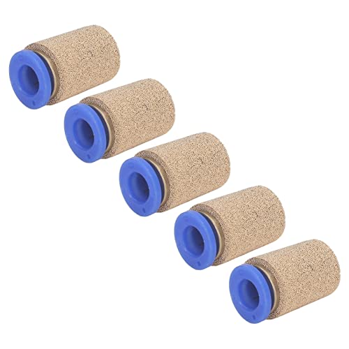 Deosdum 5 Pieces PSF?8 Brass Exhaust Muffler Connection Pipe Filter for Cylinder, Deosdum1z30ng94kb