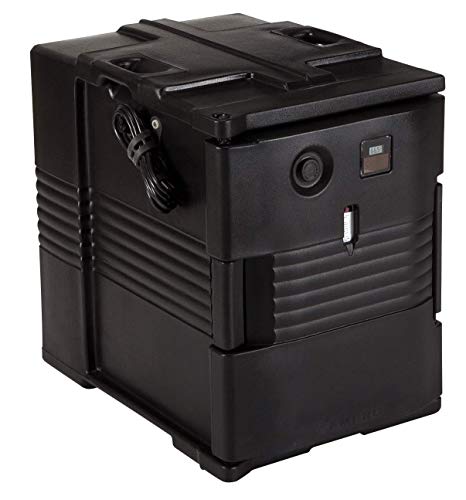 Cambro Insulated Food Pan Carrier - Electric Hotbox for Catering Transport & Serving - UPCH400 Series (Black)