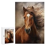 【Une pièce mémorable】 : faites plaisir et défiez votre famille et vos amis en reconstituant cet incroyable puzzle de Horse Portrait 300 PCS. Ramenez à la maison des heures de plaisir et de divertissement que tout le monde appréciera.