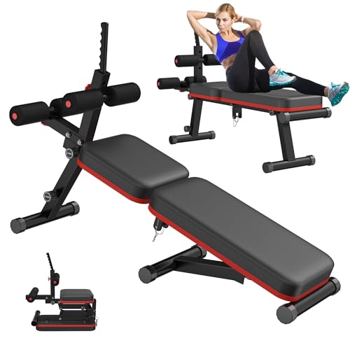 SogesPower Máquina de sentadillas para hacer sentadillas, para ejercitar abdominales, flexor de rodilla, para músculos de piernas y troncos, con pantalla LCD, asiento ajustable (0-12 cm) en SogesPower Máquina de sentadillas para hacer sentadillas, para ejercitar abdominales, flexor de rodilla, para músculos de piernas y troncos, con pantalla LCD, asiento ajustable (0-12 cm) en