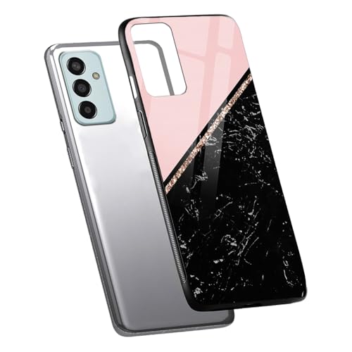 Image of COLORflow Back Cover Compatible with Samsung Galaxy F13 / M13 4G | Black Marble Pink | Shockproof TPU Bumper Cover with Camera Protection Back Cover