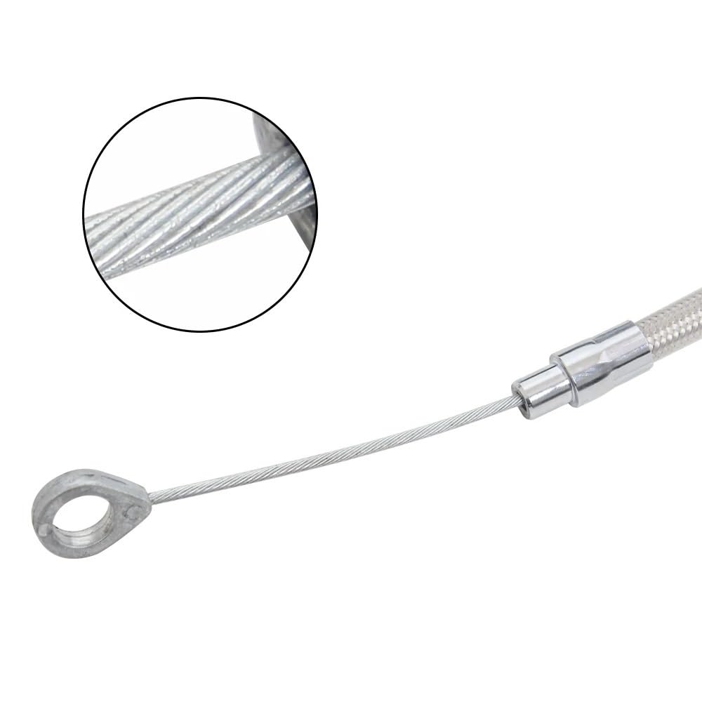 Cable de embrague trenzado plateado para motocicleta, Control manual acero Wolfram para Sportster 1200 XL1200C XL1200V, 160CM/ 63 pulgadas