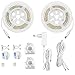 Tira LED Luz de cama con detector de movimiento, Masqudo luz blanca cálida, tira de luz nocturna regulable, sensor de movimiento Luces nocturnas, 2 x 1,5 m