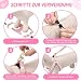 Eyein Hundegeschirr Kleine Hunde mit Leine, Atmungsaktiv Air Mesh Brustgeschirrmit reflektierenden Streifen, Verstellbarer Step-in Geschirr für extra kleine/kleine mittelgroße Hunde (Rosa, XXS)