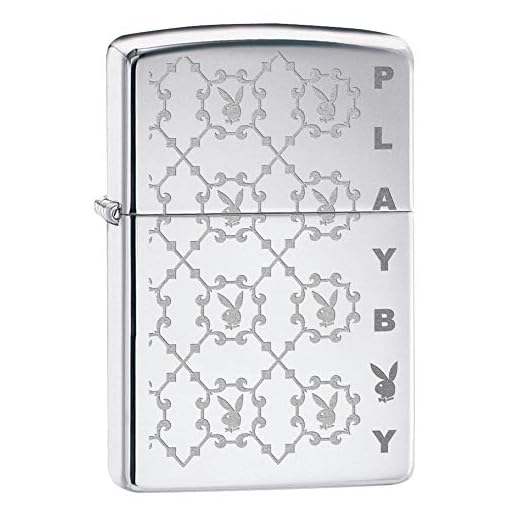 Zippo Playboy High Polish Chrome Pocket Lighter