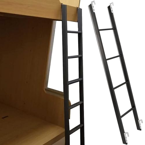 Échelle de lit superposé robuste métal contre le manque de place et marches instables