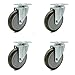 Cambro 60008 41021 Ultra Pan Carriers, Ice Caddies, Dish Dollies, Camdollies, Service Carts, Cambars, and Utility Truck Replacement Caster Set-Includes 4 Swivel Casters-Set of 4 - Service Caster Brand