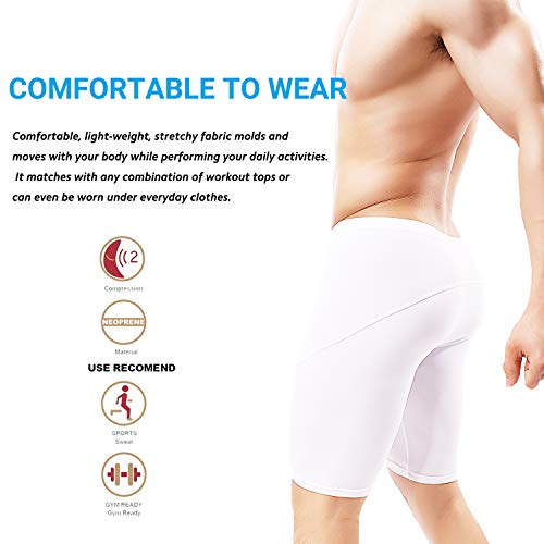 MIZOK Men's Compression Running Shorts Quick Dry Yoga Tight Seamless Training Gym Workout Baselayer4