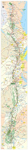 Arthouse Map of The Appalachian Trail, 15 X 78 Inch Image (15 x 78)