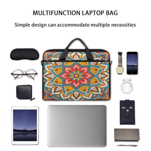 Maletín para portátil con patrón étnico mandala 15 pulgadas miniatura 7