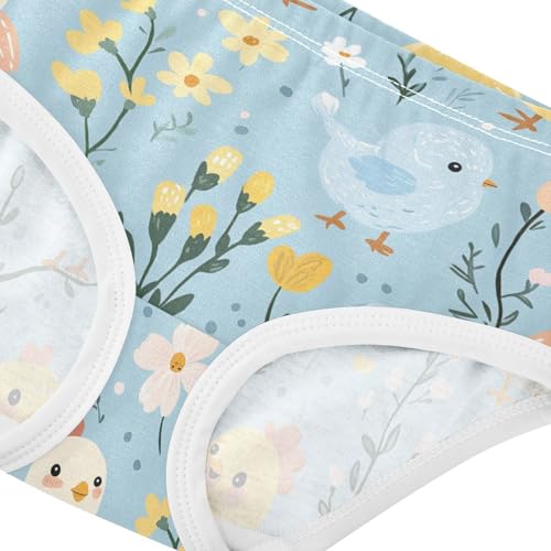 Wusikd Cute Chickens Girls' Underwear Cotton Girls Briefs Soft Toddler Underwear 2T4